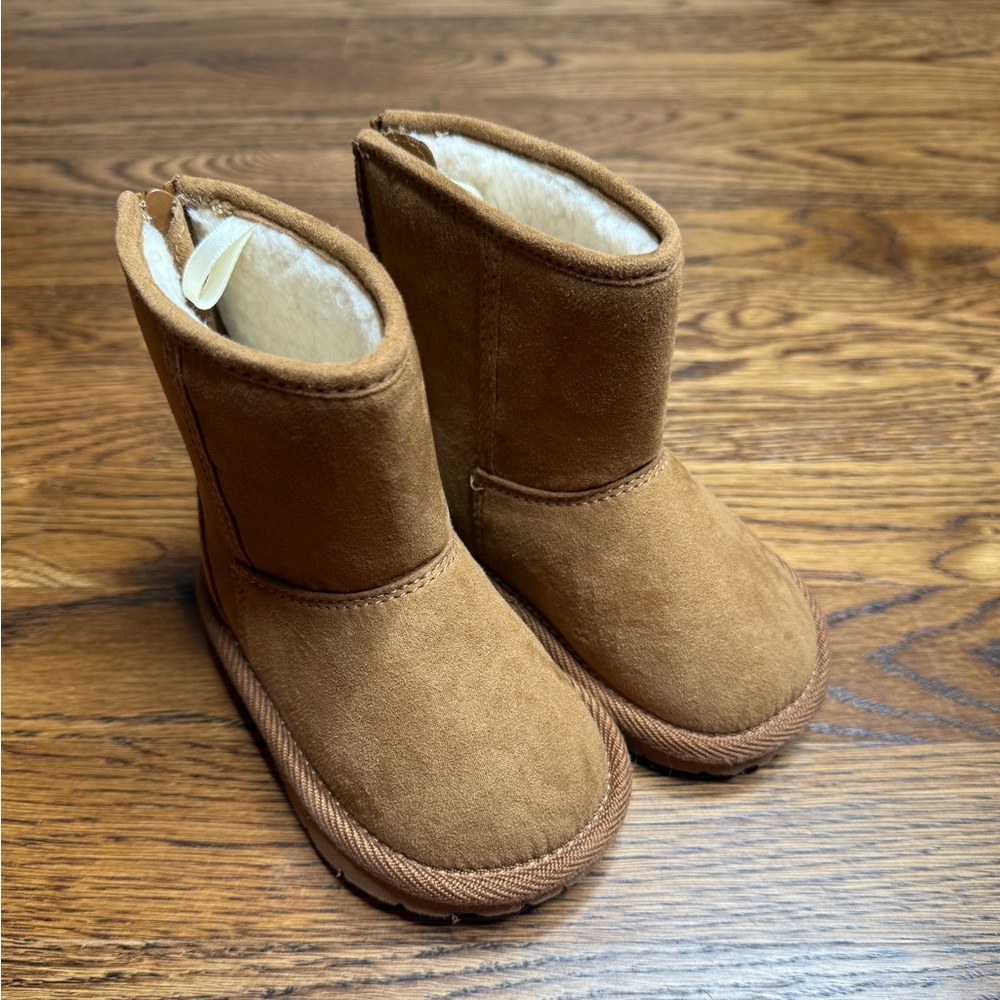 Baby Gap Kids Toddler Brown Sherpa Boots Size 6